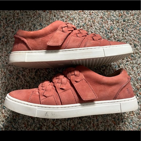 Frye Ivy Braided Low-Top Genuine Leather Sneakers size 7.5 - Picture 5 of 13